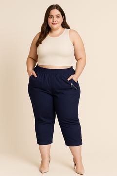Immagine di CURVY GIRL THREE QUARTER STRETCH COTTON CROP TROUSER